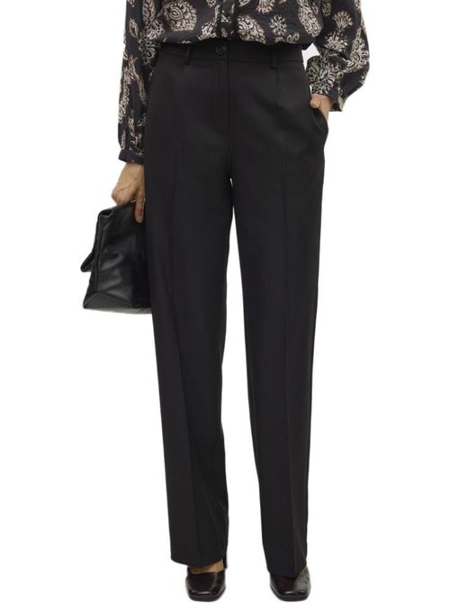 Calças de Alfaiataria Pretas Femininas Vero Moda Raya - Kiabi