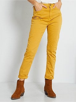 Calças de algodão elástico - Kiabi