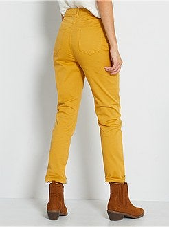 Calças de algodão elástico - Kiabi