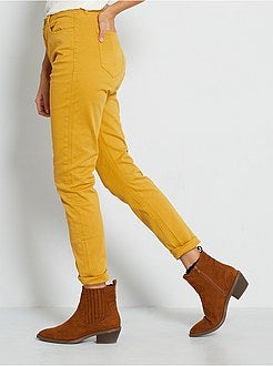 Calças de algodão elástico - Kiabi