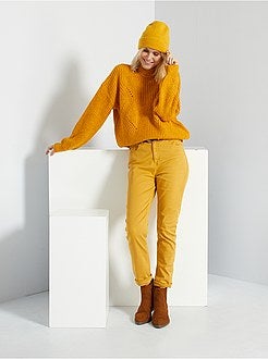 Calças de algodão elástico - Kiabi