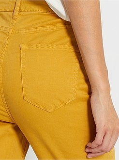 Calças de algodão elástico - Kiabi