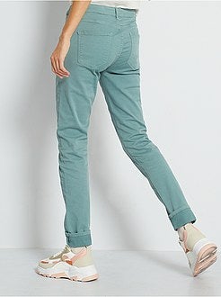 Calças de algodão elástico - Kiabi