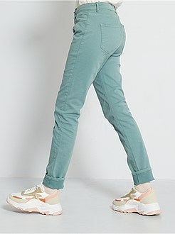 Calças de algodão elástico - Kiabi