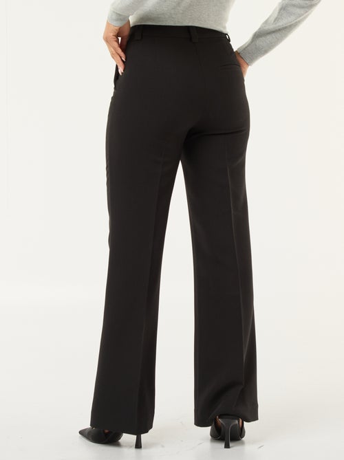 Calças de boca de sino lisas - Kiabi