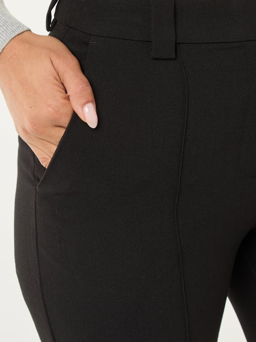 Calças de boca de sino lisas - Kiabi