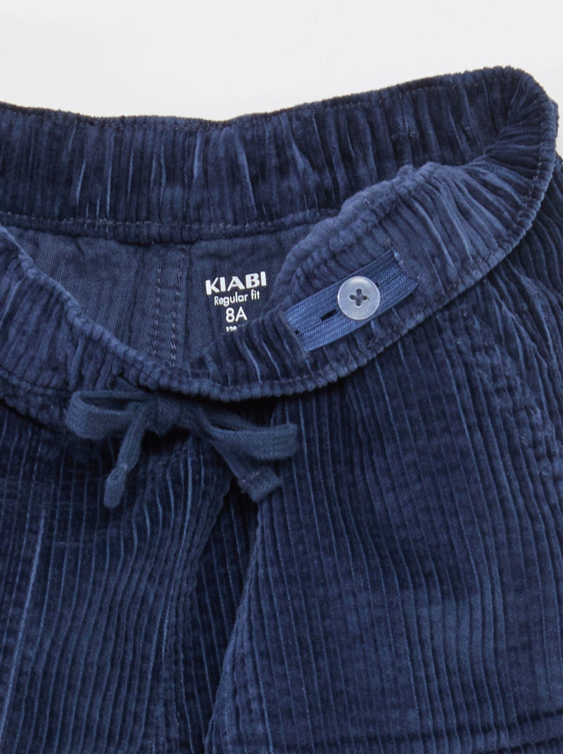 Calças de Bombazine Preto - Kiabi