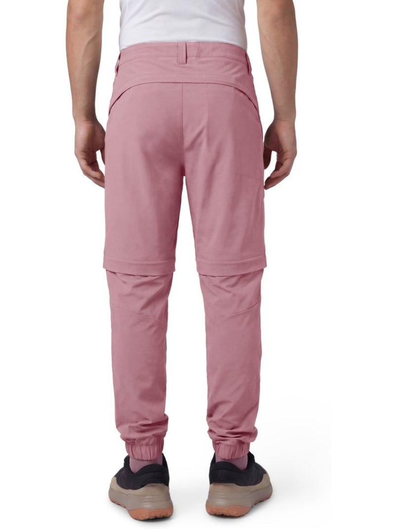 Calças de caminhada convertíveis para homem Rosa - Kiabi