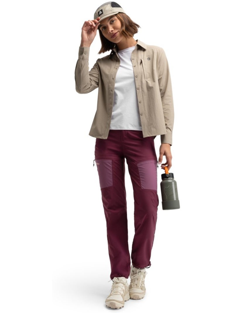 Calças de caminhada leves para mulher Roxo - Kiabi