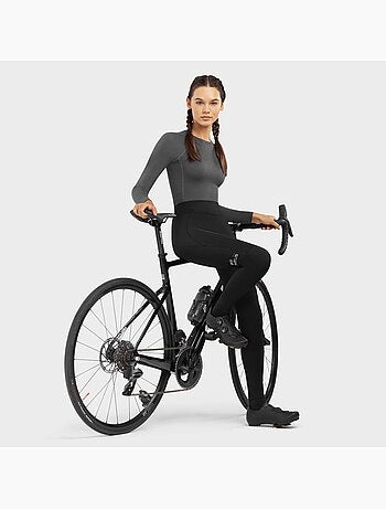 Calças de ciclismo térmicas com carneira mulher