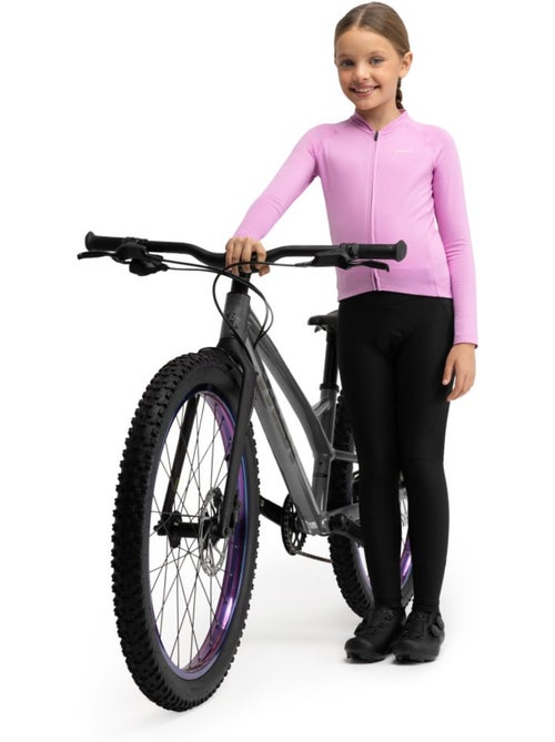 Calças de ciclismo térmicas com carneira para rapariga - Kiabi