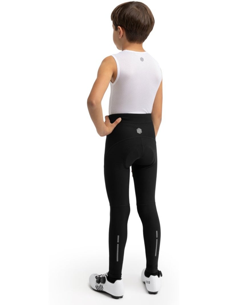 Calças de ciclismo térmicas com carneira para rapaz Preto - Kiabi