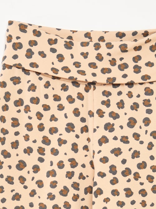 Calças de corte direito com cintura elástica - Kiabi