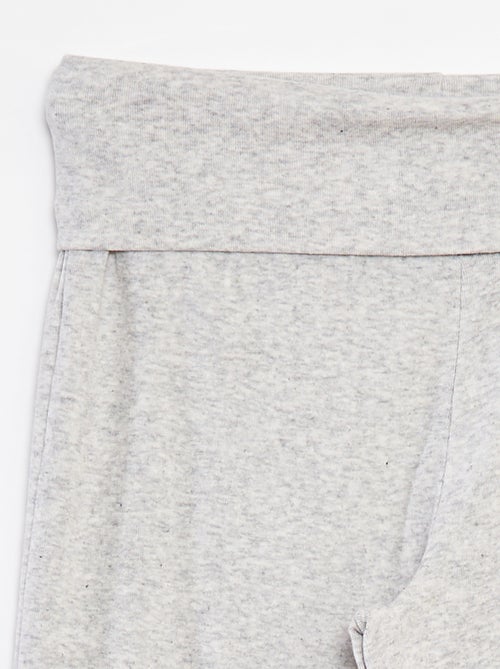 Calças de corte direito com cintura elástica - Kiabi