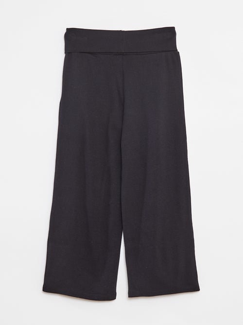 Calças de corte direito com cintura elástica - Kiabi