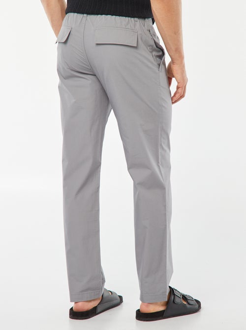 Calças de corte direito em popelina adoráveis - Kiabi