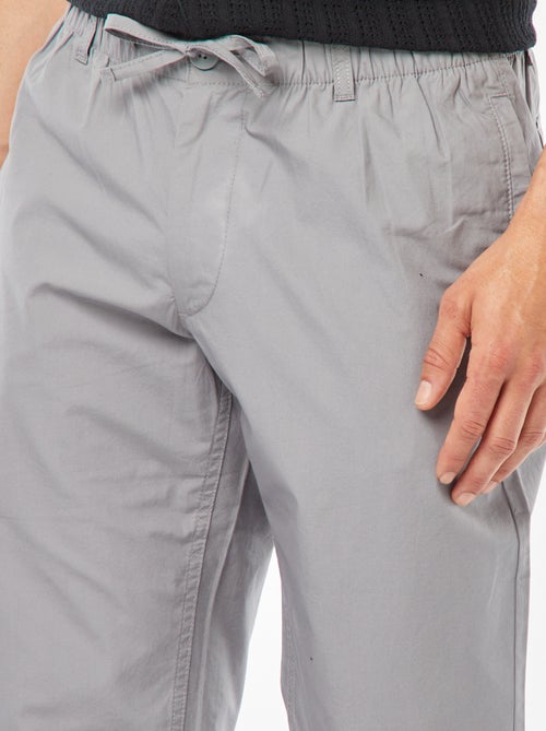 Calças de corte direito em popelina adoráveis - Kiabi