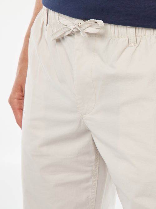 Calças de corte direito em popelina adoráveis - Kiabi