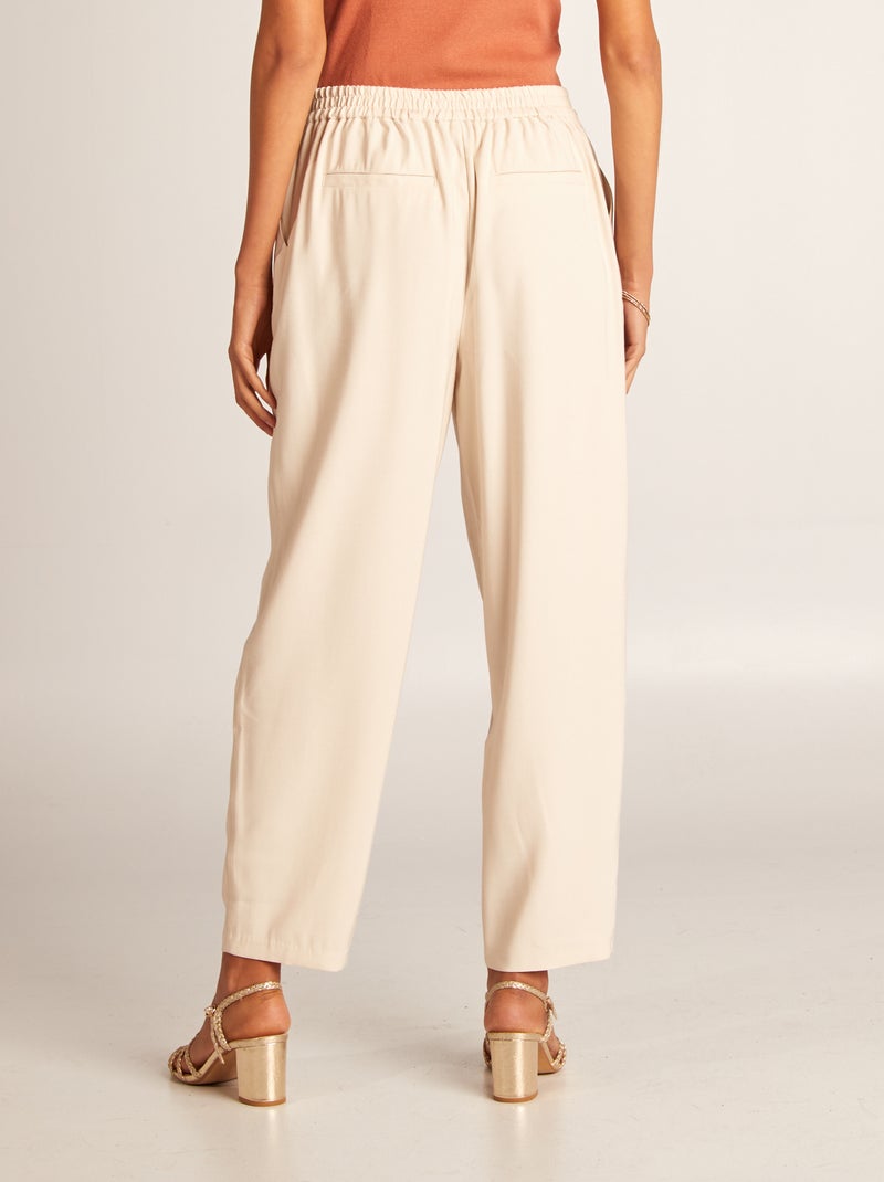 Calças de corte direito lisas CINZA - Kiabi