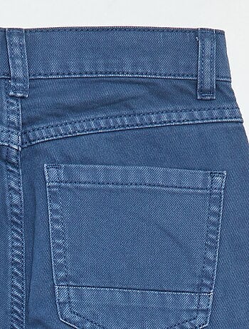 Calças de corte direito/regular fit com 5 bolsos