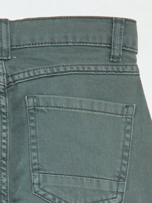 Calças de corte direito/regular fit com 5 bolsos - Kiabi