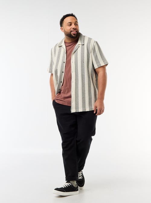 Calças de corte reto estilo jogpant - Kiabi