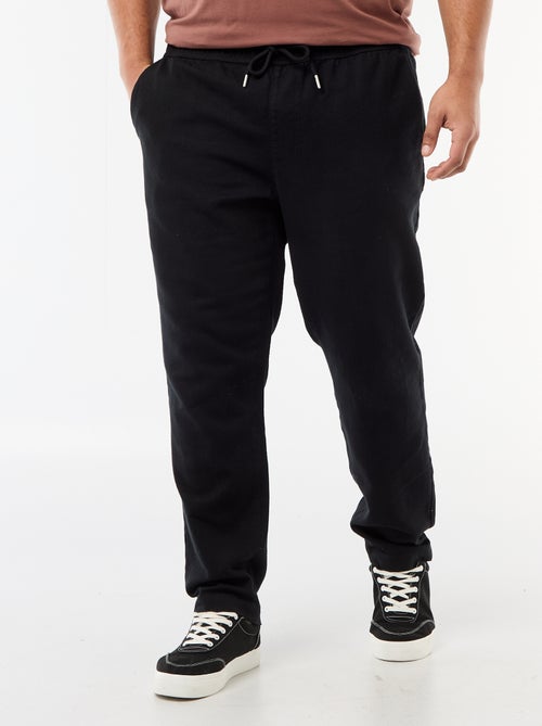 Calças de corte reto estilo jogpant - Kiabi