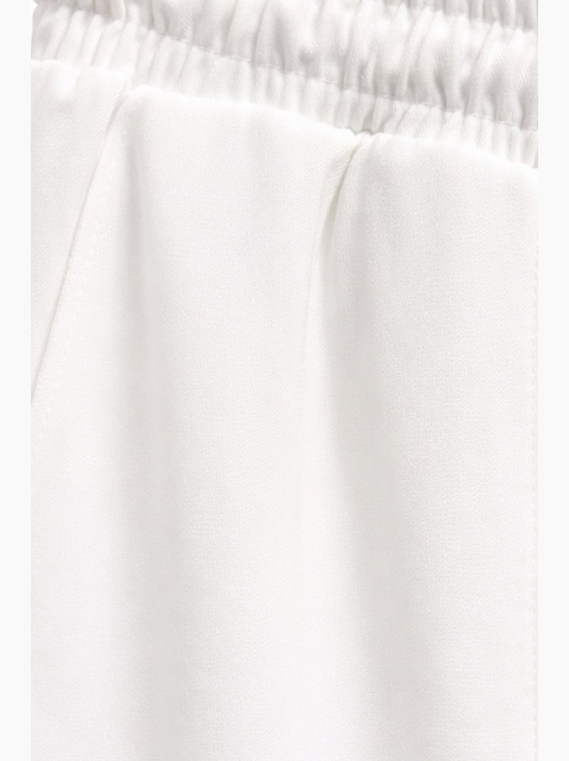 Calças de corte salwar com cordão mixray Branco - Kiabi