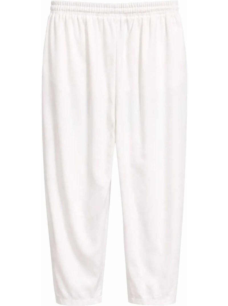 Calças de corte salwar com cordão mixray Branco - Kiabi