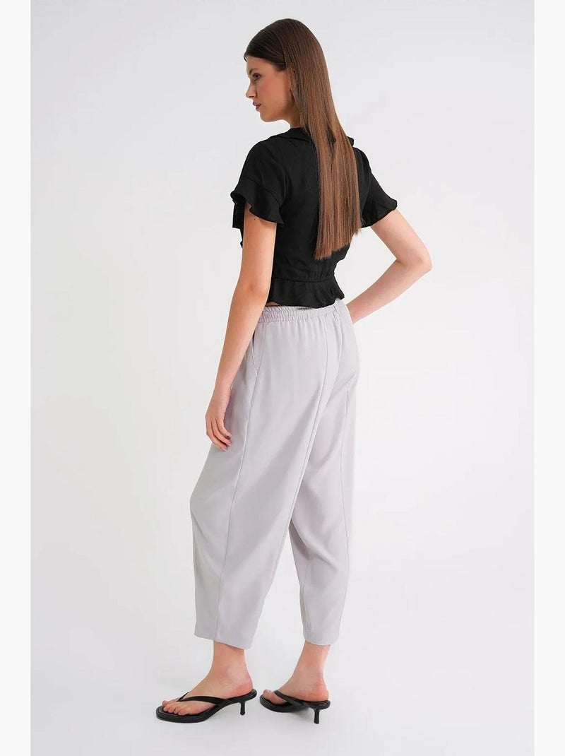 Calças de corte salwar com cordão mixray Branco sujo - Kiabi