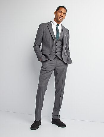 Calças de corte slim para homem