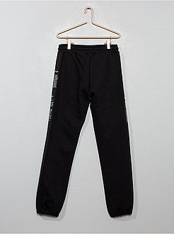 Calças de desporto com faixas com mensagens - Kiabi