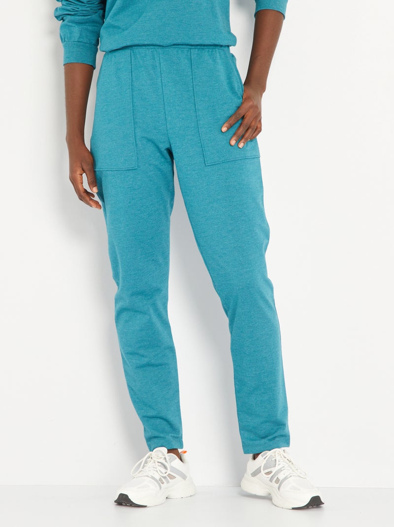 Calças de desporto em jersey Azul - Kiabi