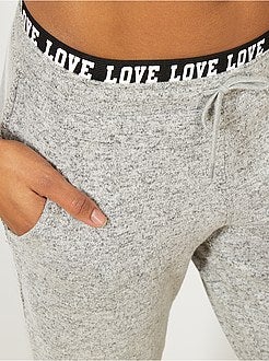 Calças de desporto em moletão - Kiabi