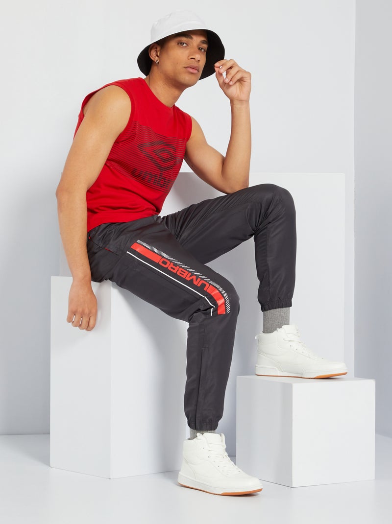 Calças de desporto  'Umbro' em microfibra VERMELHO - Kiabi