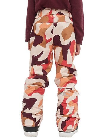 Calças de Esqui Estampadas O'Neill Star para Menina Branco/Vermelho