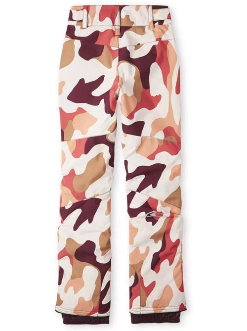 Calças de esqui estampadas o'neill star para menina branco/vermelho - Kiabi Calças de esqui estampadas o'neill star para menina branco/vermelho - Kiabi