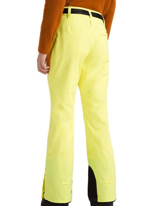 Calças de Esqui Slim O'Neill Star Amarelas Fluorescente para Mulher - Kiabi Calças de Esqui Slim O'Neill Star Amarelas Fluorescente para Mulher - Kiabi