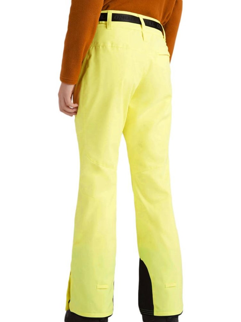 Calças de Esqui Slim O'Neill Star Amarelas Fluorescente para Mulher Amarelo - Kiabi