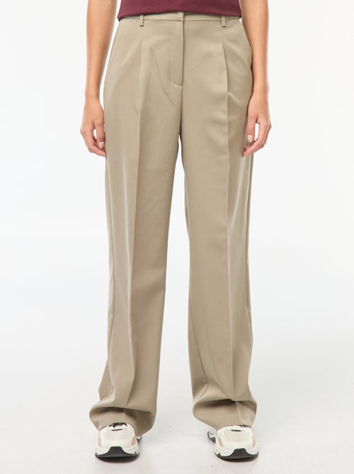 Calças de fato com corte largo - Kiabi