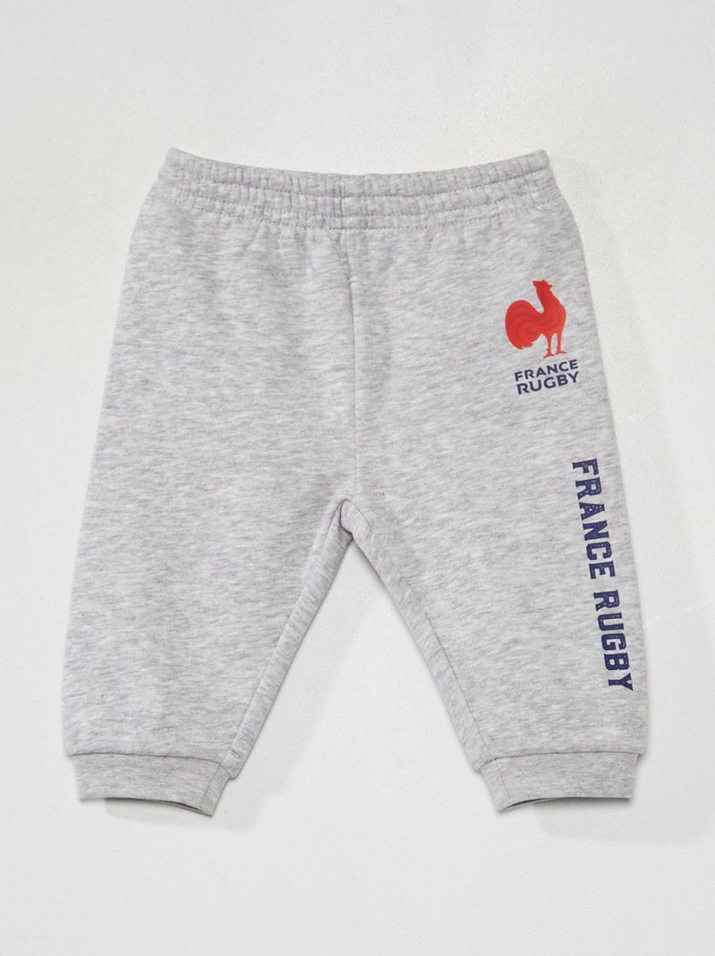 Calças de fato de treino  - Coleção France Rugby CINZA - Kiabi