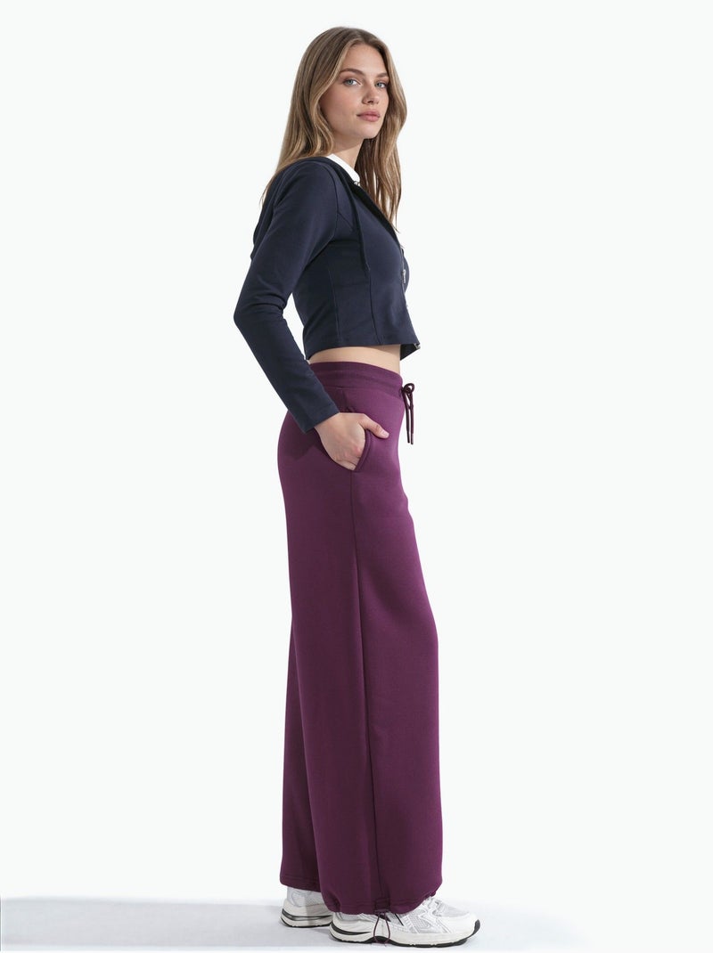 Calças de fato de treino basic raised barrel fit hiccup Roxo berinjela - Kiabi