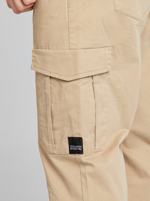 Calças de fato de treino com bolsos de aba - Kiabi