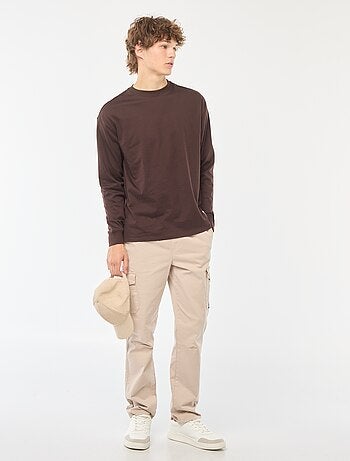 Calças de fato de treino com bolsos de aba