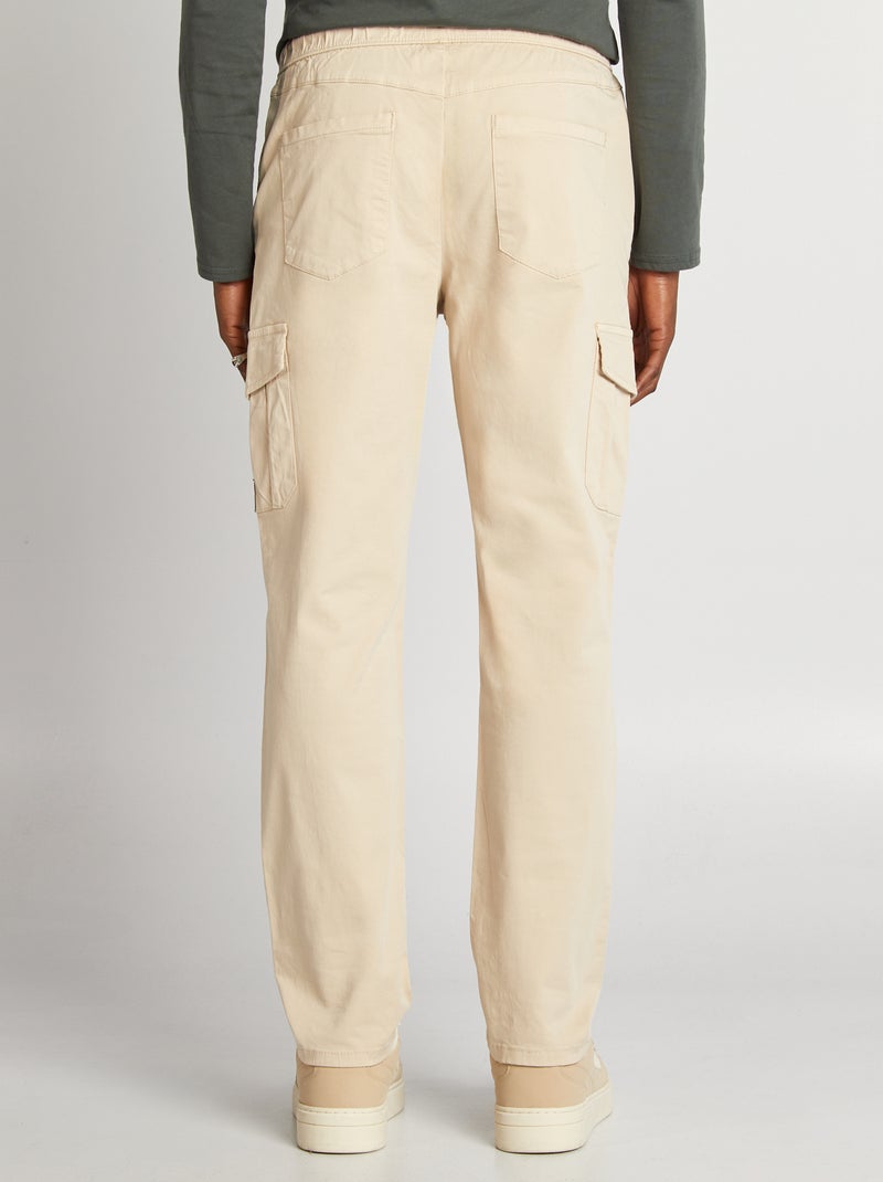 Calças de fato de treino com bolsos de aba CINZA - Kiabi