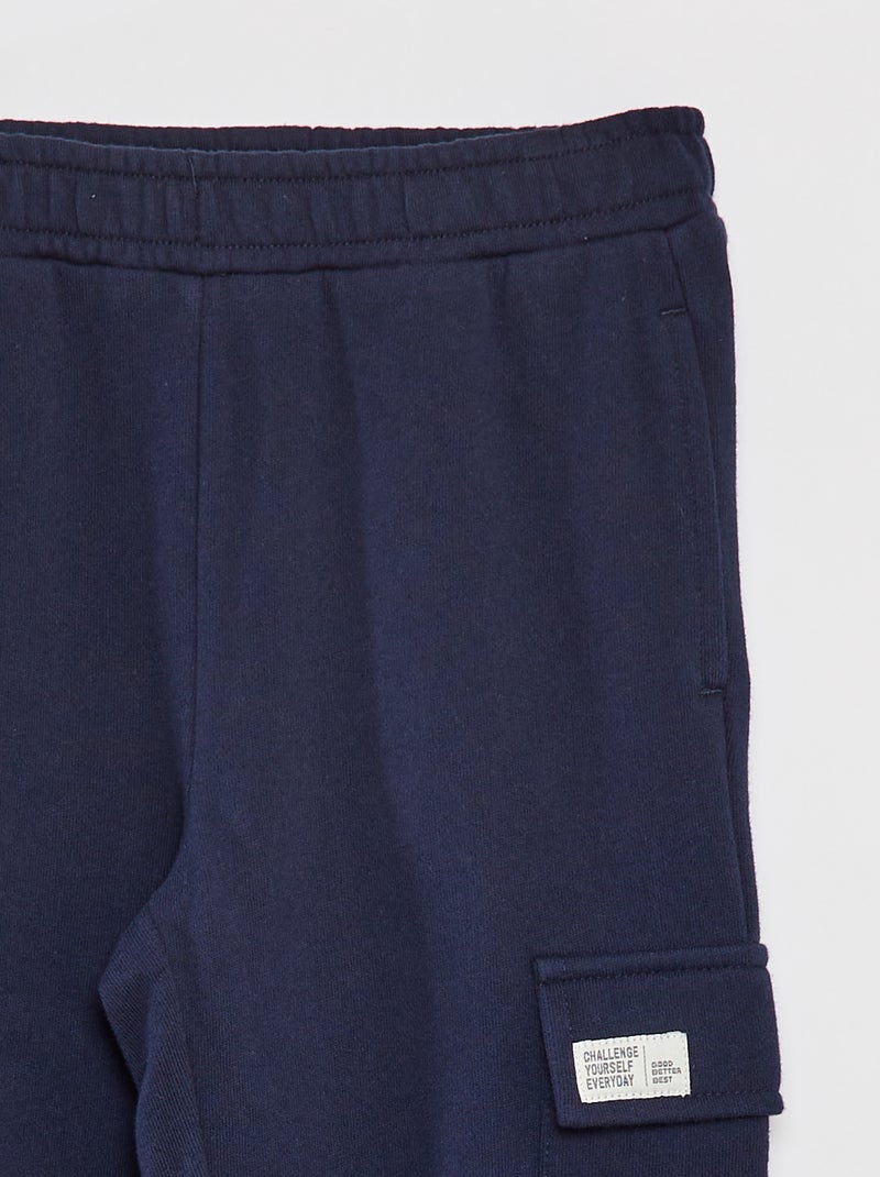 Calças de fato de treino com vários bolsos AZUL - Kiabi