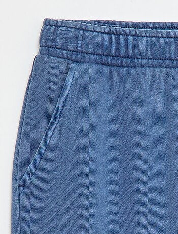 Calças de fato de treino com vários bolsos em moletão leve