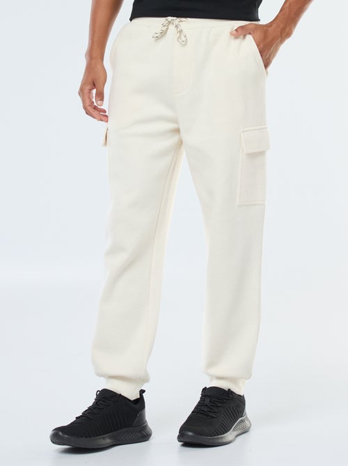 Calças de fato de treino com vários bolsos lisas - Kiabi