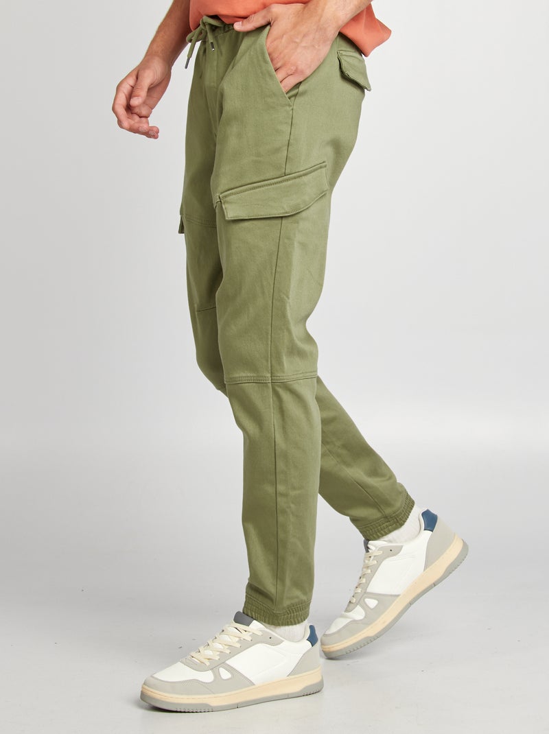 Calças de fato de treino com vários bolsos VERDE - Kiabi