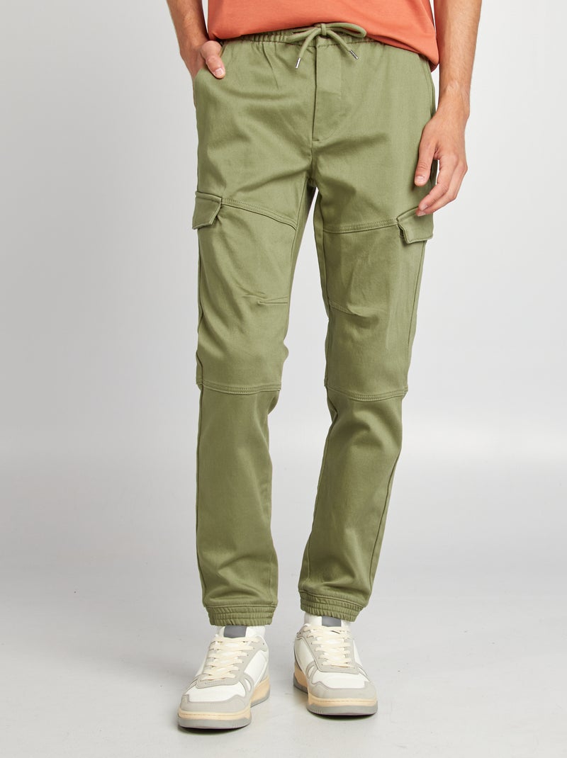 Calças de fato de treino com vários bolsos VERDE - Kiabi